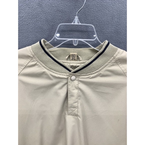 Dunbrooke Club Collection Henley Pullover Sweaters Mens X-Large Beige Lined Logo - Picture 6 of 15